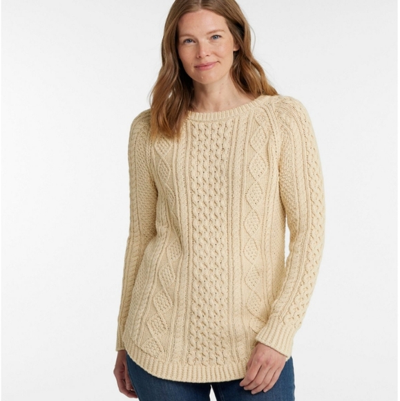 L.L. Bean Sweaters - EUC L.L. Bean Signature Cotton Fisherman Tunic Sweater